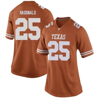 Jelani McDonald Game Orange Women's Texas Longhorns Women Football Jersey