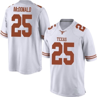 Jelani McDonald Game White Men's Texas Longhorns Mens Football Jersey