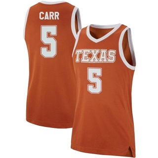 Marcus Carr Replica Orange Men's Texas Longhorns Basketball Jersey